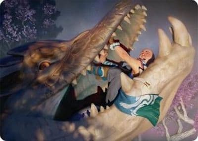 Jaws of Defeat Art Card 53 54 Art Series: Tarkir: Dragonstorm Magic card