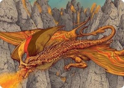 Magmatic Hellkite Art Card 34 54 Art Series: Tarkir: Dragonstorm Magic card