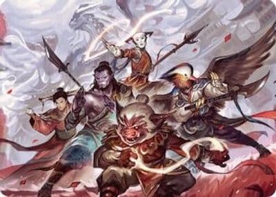 Will of the Jeskai Art Card 54 54 Art Series: Tarkir: Dragonstorm Magic card