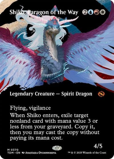 Shiko Paragon of the Way Borderless Tarkir: Dragonstorm Magic card