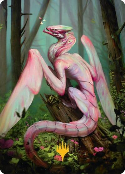 Bloomvine Regent Art Card 46 54 Gold Stamped Planeswalker Symbol Art Series: Tarkir: Dragonstorm Magic card