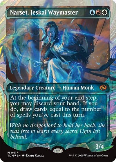 Narset Jeskai Waymaster Showcase Halo Foil Tarkir: Dragonstorm Magic card