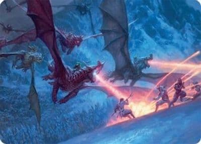 Dragonback Assault Art Card 22 54 Art Series: Tarkir: Dragonstorm Magic card