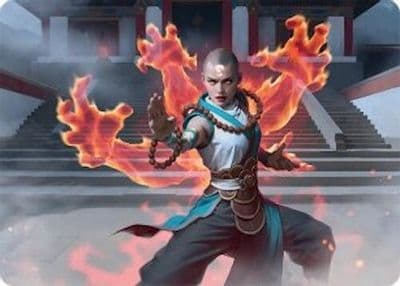Flamehold Grappler Art Card 24 54 Art Series: Tarkir: Dragonstorm Magic card