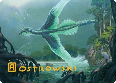 Teval Arbiter of Virtue Art Card 26 54 Gold Stamped Signature Art Series: Tarkir: Dragonstorm Magic card