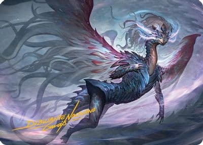 Shiko Paragon of the Way Art Card 37 54 Gold Stamped Signature Art Series: Tarkir: Dragonstorm Magic card