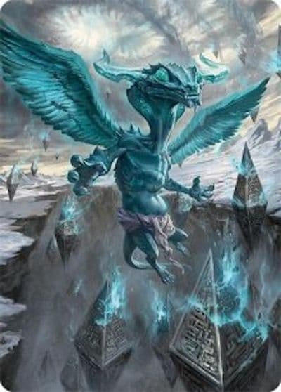 Ugin Eye of the Storms Art Card 47 54 Art Series: Tarkir: Dragonstorm Magic card