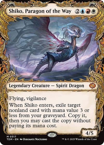 Shiko Paragon of the Way Showcase Tarkir: Dragonstorm Magic card