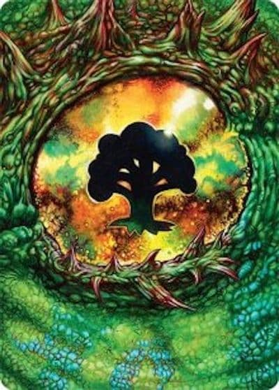 Forest Art Card 32 54 Art Series: Tarkir: Dragonstorm Magic card