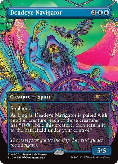 Deadeye Navigator Rainbow Foil Secret Lair Drop Series Magic card