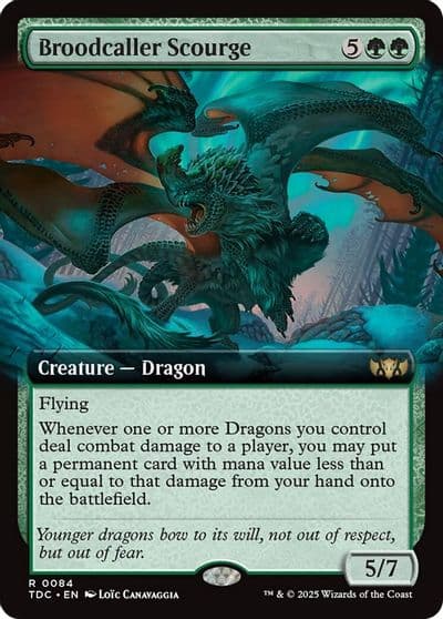 Broodcaller Scourge Extended Art Commander: Tarkir: Dragonstorm Magic card