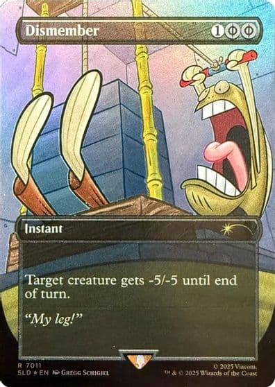 Dismember 7011 Rainbow Foil Secret Lair Drop Series Magic card