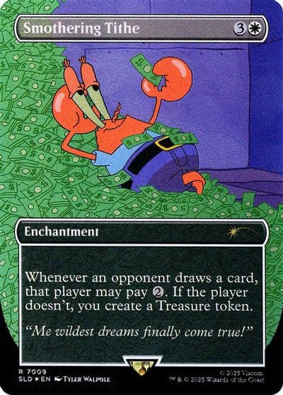Smothering Tithe 7009 Rainbow Foil Secret Lair Drop Series Magic card