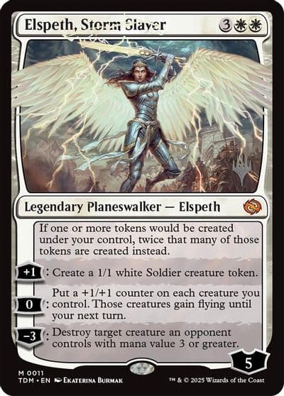 Elspeth Storm Slayer Promo Pack: Tarkir: Dragonstorm Magic card