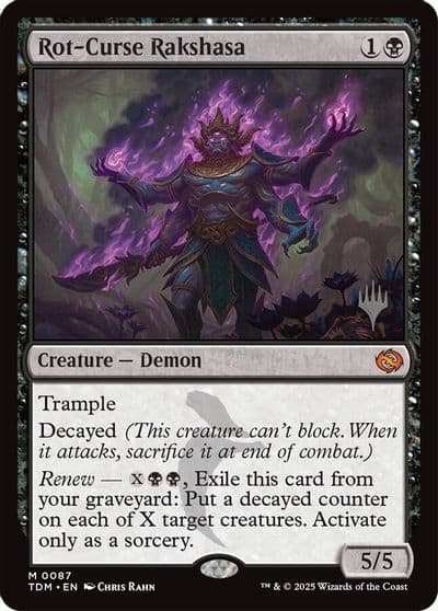 Rot Curse Rakshasa Promo Pack: Tarkir: Dragonstorm Magic card