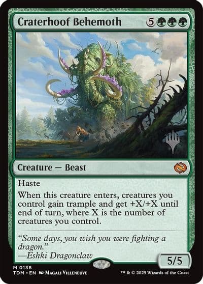 Craterhoof Behemoth Promo Pack: Tarkir: Dragonstorm Magic card