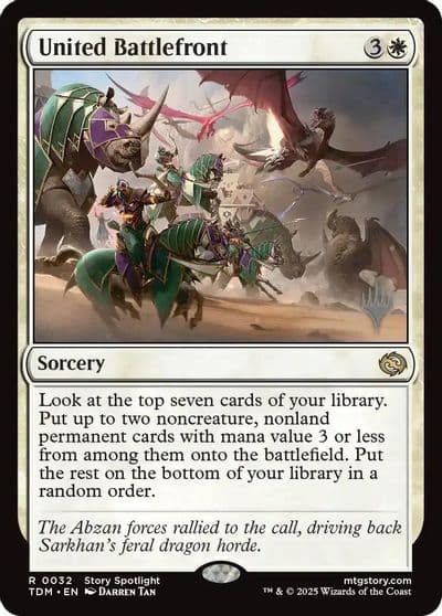 United Battlefront Promo Pack: Tarkir: Dragonstorm Magic card