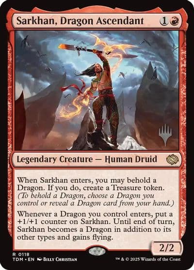 Sarkhan Dragon Ascendant Promo Pack: Tarkir: Dragonstorm Magic card