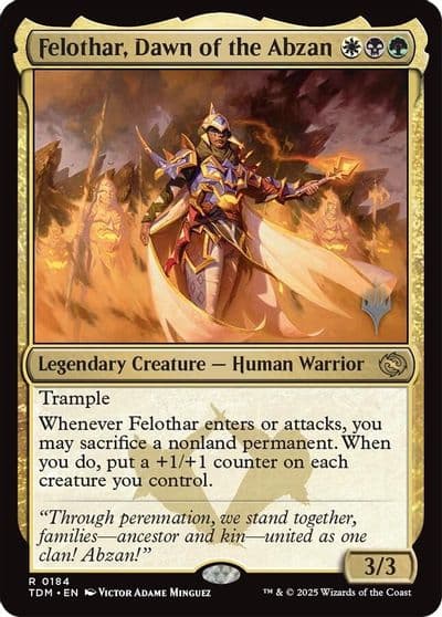 Felothar Dawn of the Abzan Promo Pack: Tarkir: Dragonstorm Magic card