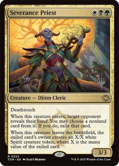 Severance Priest Promo Pack: Tarkir: Dragonstorm Magic card
