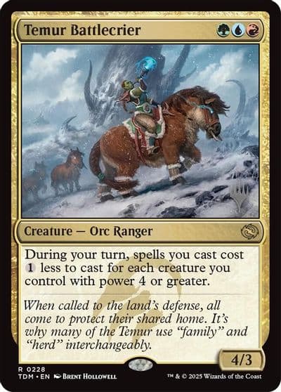 Temur Battlecrier Promo Pack: Tarkir: Dragonstorm Magic card