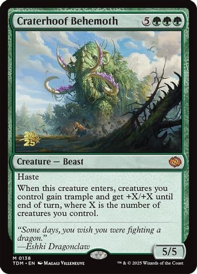 Craterhoof Behemoth Prerelease Cards Magic card