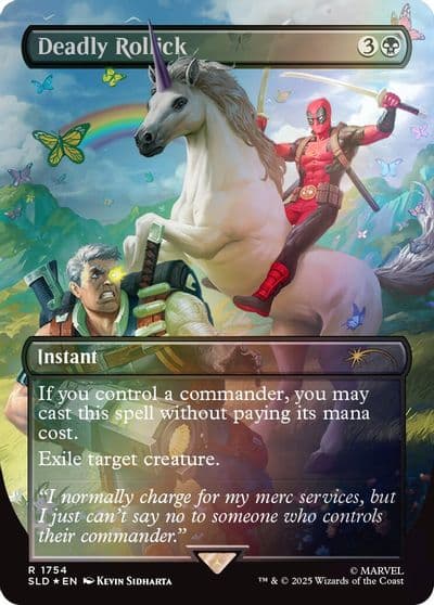 Deadly Rollick Rainbow Foil Secret Lair Drop Series Magic card