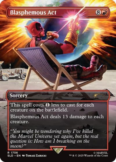 Blasphemous Act 1756 Secret Lair Drop Series Magic card