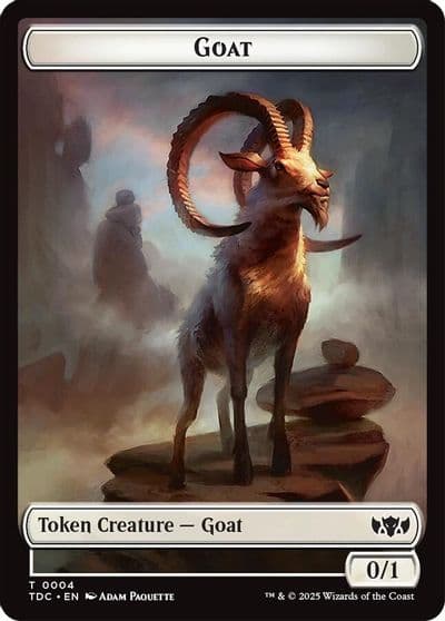 Goat Timeless Witness Double Sided Token Commander: Tarkir: Dragonstorm Magic card