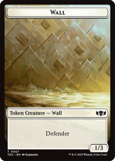 Wall Spider Double Sided Token Commander: Tarkir: Dragonstorm Magic card
