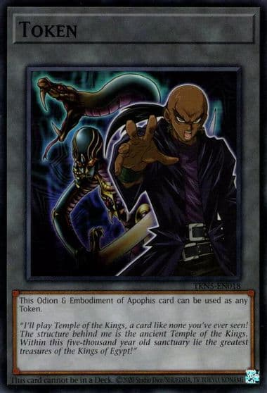 Token Odion and Embodiment of Apophis Supreme Darkness Yu-Gi-Oh! card