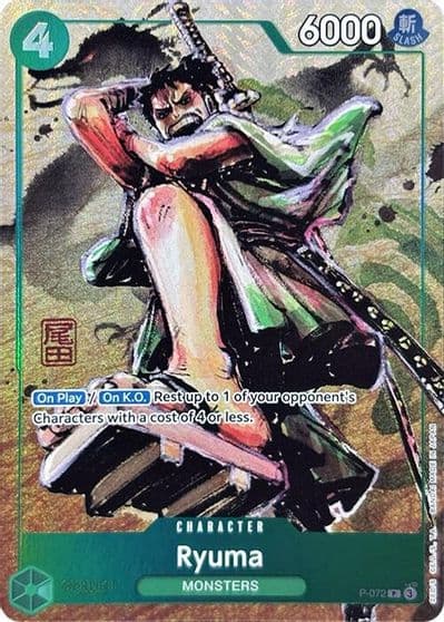 Ryuma Oda Stamped Signature Premium Card Collection Best Selection Vol 3 One Piece Promotion Cards One Piece card