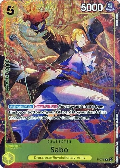 Sabo Premium Card Collection Best Selection Vol 3 One Piece Promotion Cards One Piece card