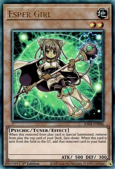 Esper Girl PUR Quarter Century Stampede Yu-Gi-Oh! card