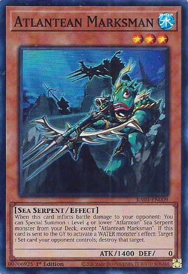 Atlantean Marksman Quarter Century Stampede Yu-Gi-Oh! card