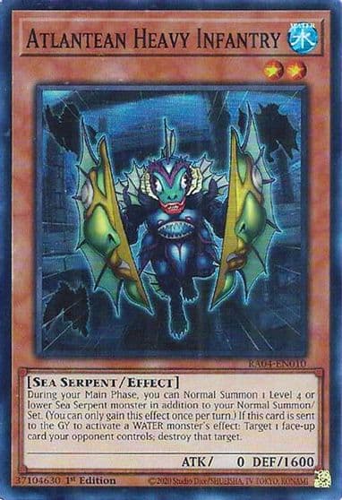 Atlantean Heavy Infantry Quarter Century Stampede Yu-Gi-Oh! card