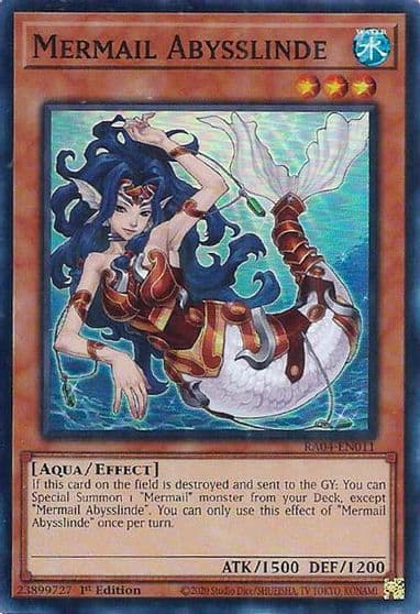 Mermail Abysslinde Quarter Century Stampede Yu-Gi-Oh! card