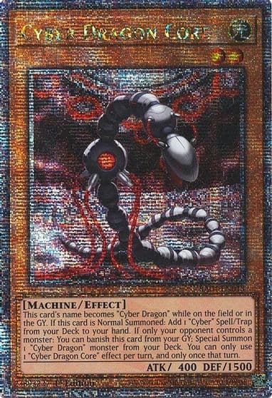 Cyber Dragon Core Quarter Century Secret Rare Quarter Century Stampede Yu-Gi-Oh! card