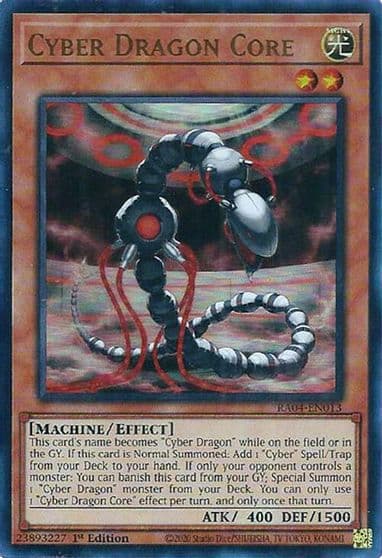 Cyber Dragon Core UR Quarter Century Stampede Yu-Gi-Oh! card