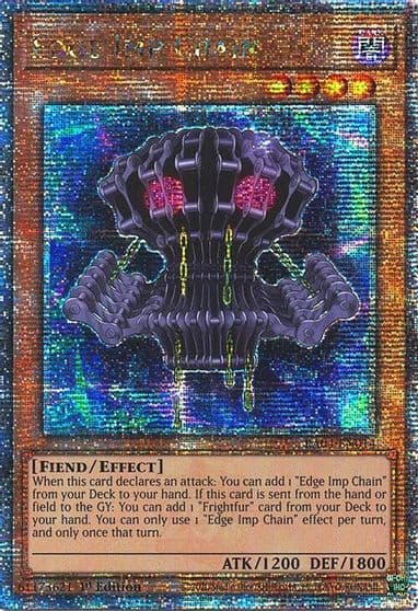 Edge Imp Chain Quarter Century Secret Rare Quarter Century Stampede Yu-Gi-Oh! card