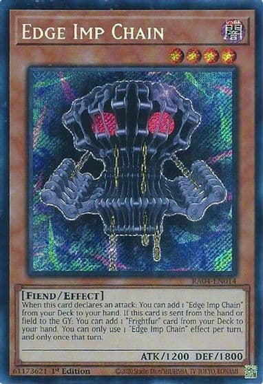 Edge Imp Chain Secret Rare Quarter Century Stampede Yu-Gi-Oh! card