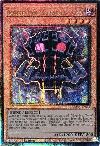 Edge Imp Chain PUR Quarter Century Stampede Yu-Gi-Oh! card