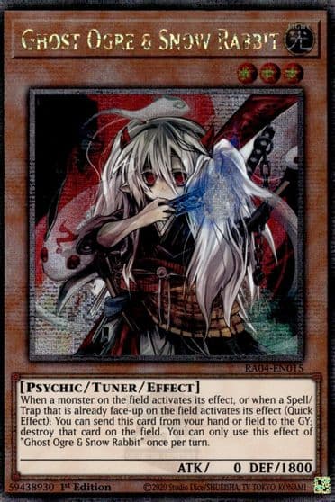 Ghost Ogre and Snow Rabbit Quarter Century Secret Rare Quarter Century Stampede Yu-Gi-Oh! card