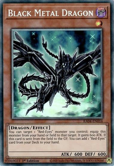 Black Metal Dragon PCR Quarter Century Stampede Yu-Gi-Oh! card