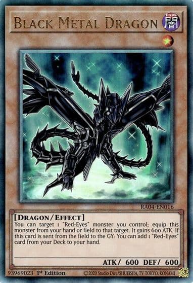 Black Metal Dragon PUR Quarter Century Stampede Yu-Gi-Oh! card