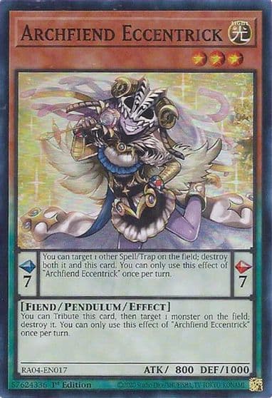 Archfiend Eccentrick Quarter Century Stampede Yu-Gi-Oh! card
