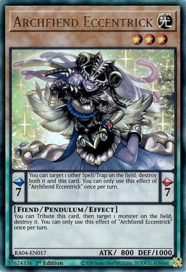 Archfiend Eccentrick PUR Quarter Century Stampede Yu-Gi-Oh! card