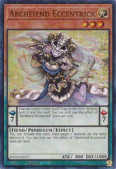Archfiend Eccentrick UR Quarter Century Stampede Yu-Gi-Oh! card