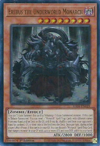 Erebus the Underworld Monarch UR Quarter Century Stampede Yu-Gi-Oh! card
