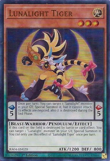 Lunalight Tiger UR Quarter Century Stampede Yu-Gi-Oh! card